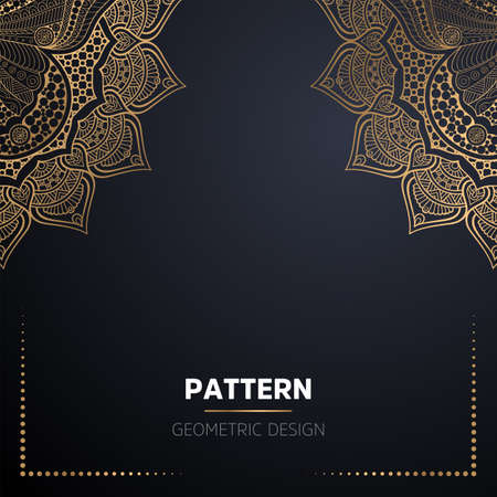 luxury ornamental mandala design backgroundのイラスト素材