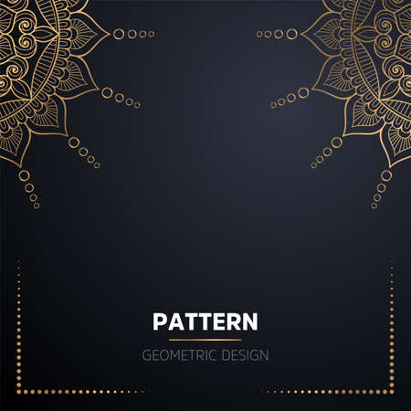 luxury ornamental mandala design backgroundのイラスト素材
