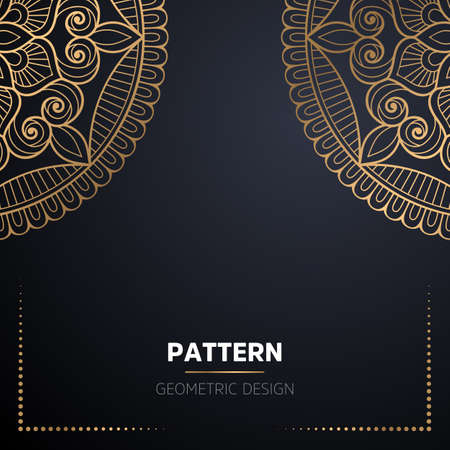 luxury ornamental mandala design backgroundのイラスト素材