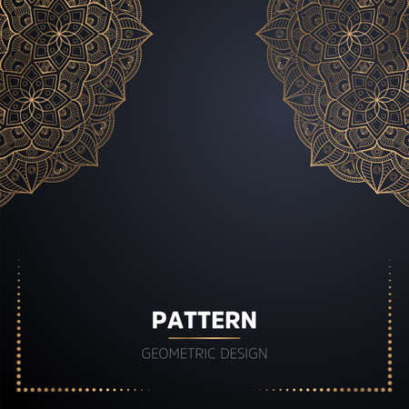 luxury ornamental mandala design backgroundのイラスト素材