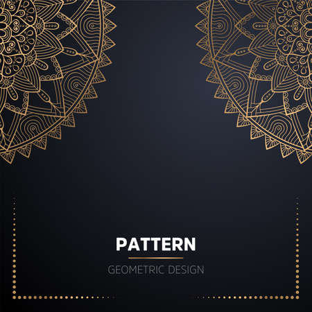 luxury ornamental mandala design backgroundのイラスト素材