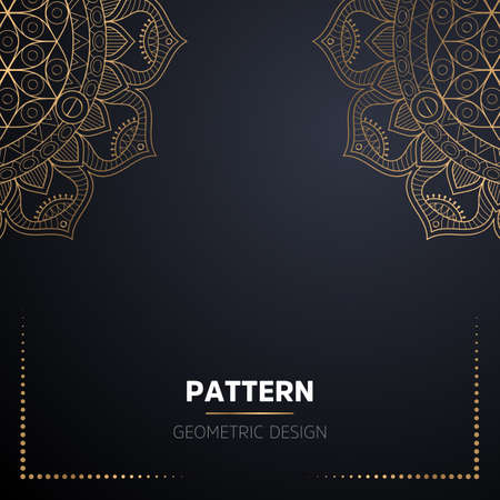 luxury ornamental mandala design backgroundのイラスト素材