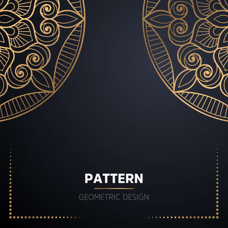 luxury ornamental mandala design backgroundのイラスト素材
