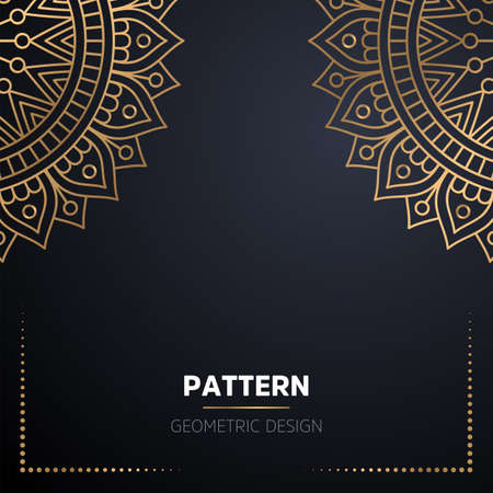 luxury ornamental mandala design backgroundのイラスト素材