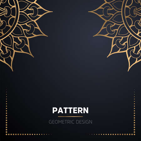 luxury ornamental mandala design backgroundのイラスト素材