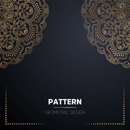 luxury ornamental mandala design backgroundのイラスト素材