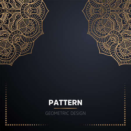 luxury ornamental mandala design backgroundのイラスト素材