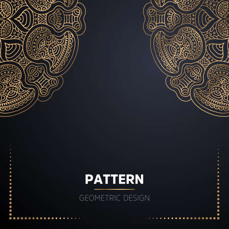 luxury ornamental mandala design backgroundのイラスト素材