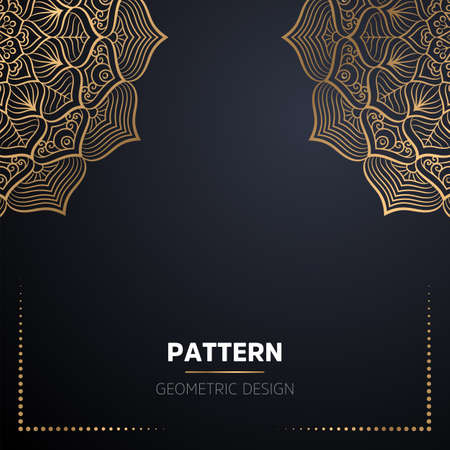 luxury ornamental mandala design backgroundのイラスト素材