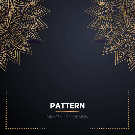luxury ornamental mandala design backgroundのイラスト素材