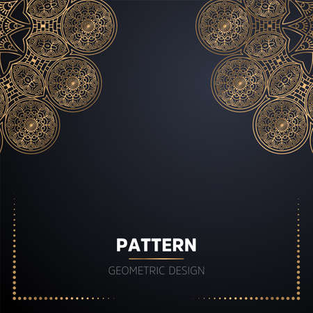 luxury ornamental mandala design backgroundのイラスト素材