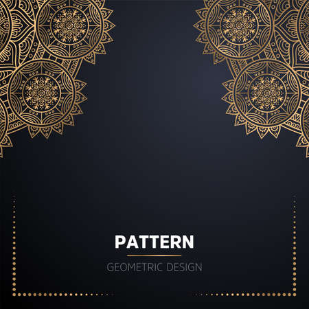 luxury ornamental mandala design backgroundのイラスト素材
