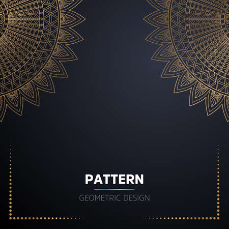 luxury ornamental mandala design backgroundのイラスト素材