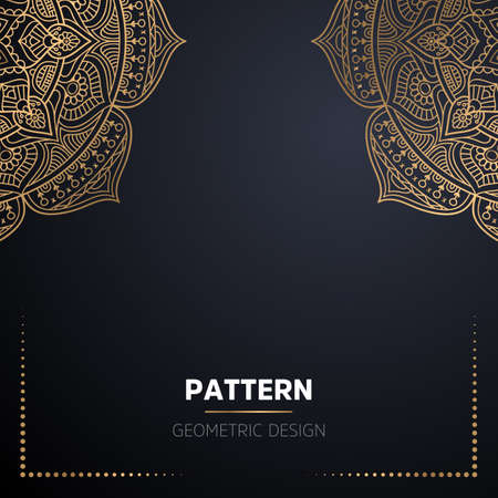 luxury ornamental mandala design backgroundのイラスト素材