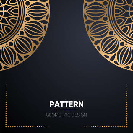 luxury ornamental mandala design backgroundのイラスト素材