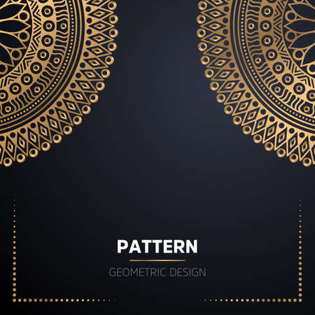 luxury ornamental mandala design backgroundのイラスト素材