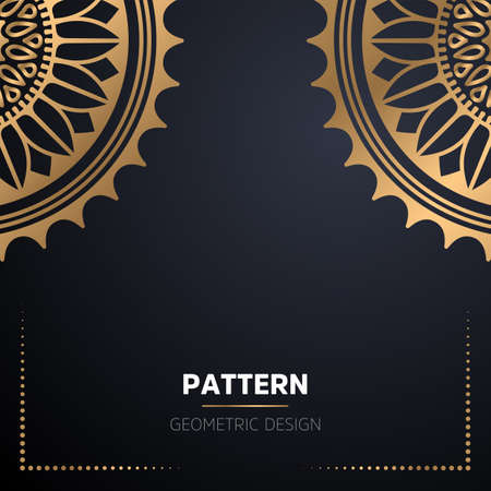 luxury ornamental mandala design backgroundのイラスト素材