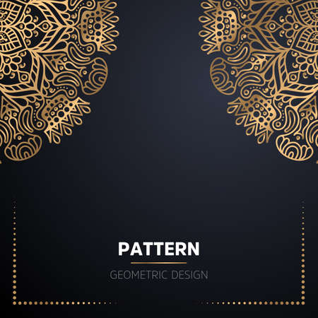 luxury ornamental mandala design backgroundのイラスト素材