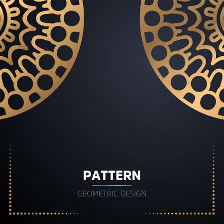 luxury ornamental mandala design backgroundのイラスト素材