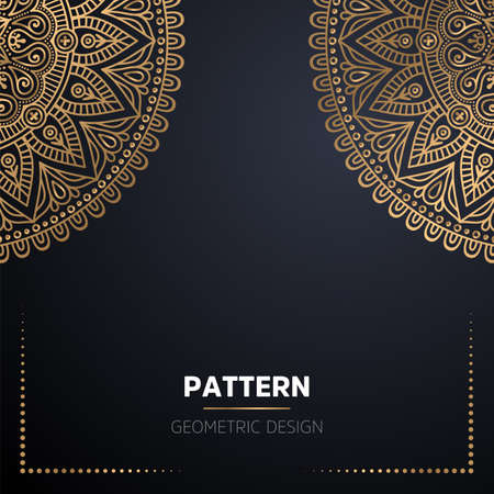 luxury ornamental mandala design backgroundのイラスト素材