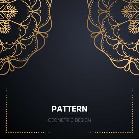 luxury ornamental mandala design backgroundのイラスト素材