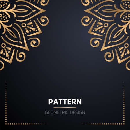 luxury ornamental mandala design backgroundのイラスト素材