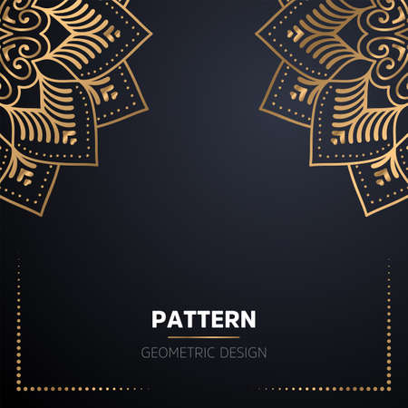 luxury ornamental mandala design backgroundのイラスト素材