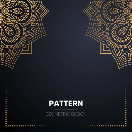 luxury ornamental mandala design backgroundのイラスト素材