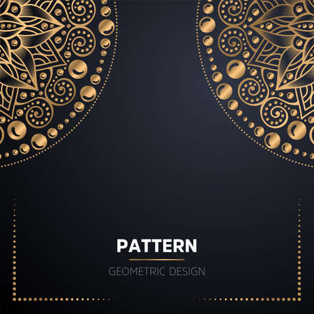 luxury ornamental mandala design backgroundのイラスト素材