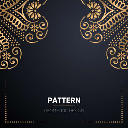 luxury ornamental mandala design backgroundのイラスト素材