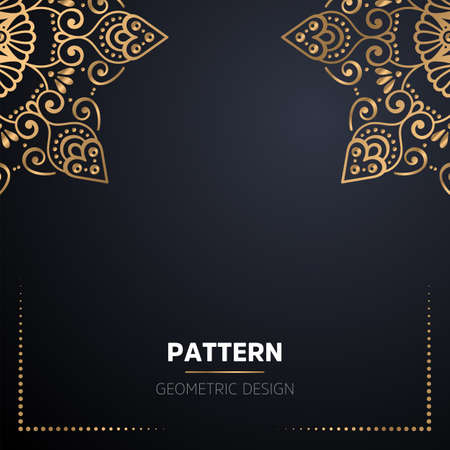 luxury ornamental mandala design backgroundのイラスト素材