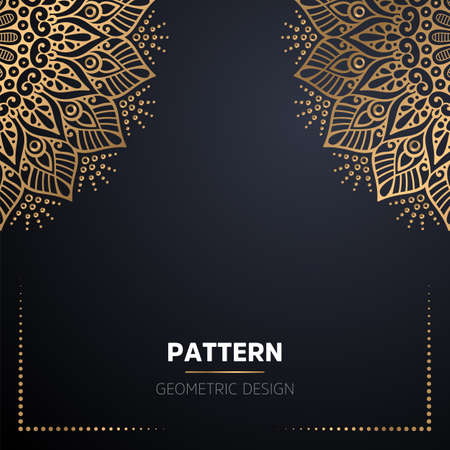 luxury ornamental mandala design backgroundのイラスト素材