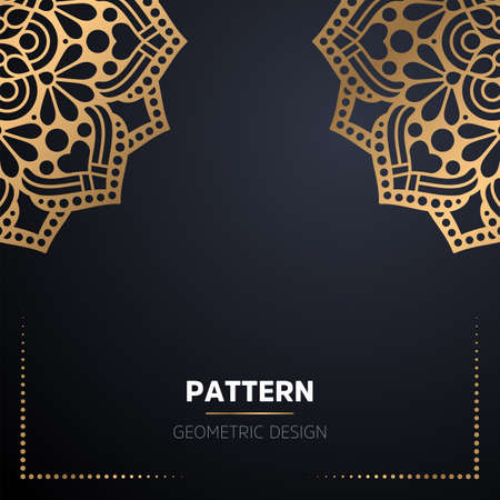 luxury ornamental mandala design backgroundのイラスト素材