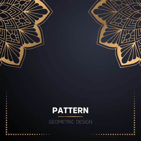luxury ornamental mandala design backgroundのイラスト素材