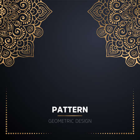 luxury ornamental mandala design backgroundのイラスト素材