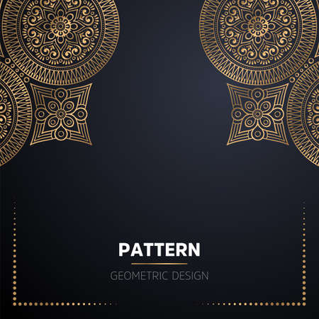 luxury ornamental mandala design backgroundのイラスト素材