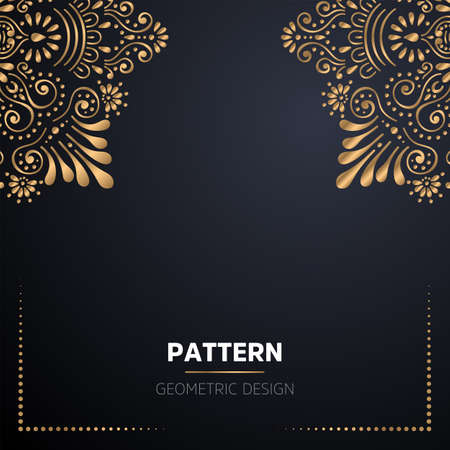 luxury ornamental mandala design backgroundのイラスト素材