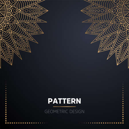 luxury ornamental mandala design backgroundのイラスト素材
