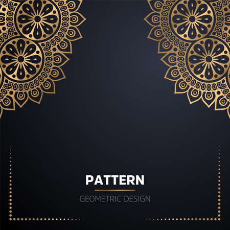 luxury ornamental mandala design backgroundのイラスト素材