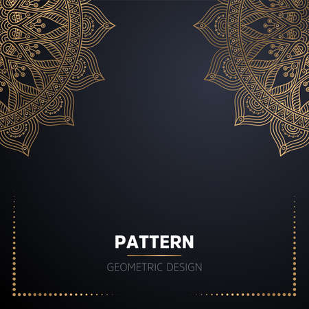 luxury ornamental mandala design backgroundのイラスト素材