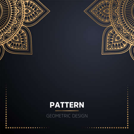 luxury ornamental mandala design backgroundのイラスト素材