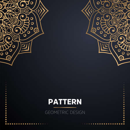 luxury ornamental mandala design backgroundのイラスト素材