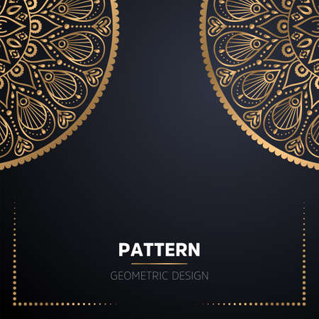 luxury ornamental mandala design backgroundのイラスト素材