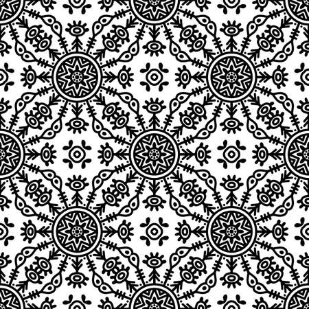 Seamless pattern. Vintage decorative elementsのイラスト素材