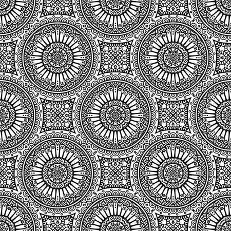Seamless pattern. Vintage decorative elementsのイラスト素材