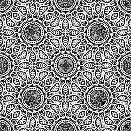Seamless pattern. Vintage decorative elementsのイラスト素材