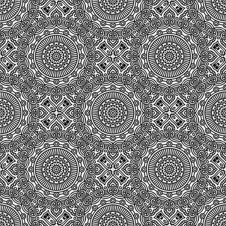 Seamless pattern. Vintage decorative elementsのイラスト素材