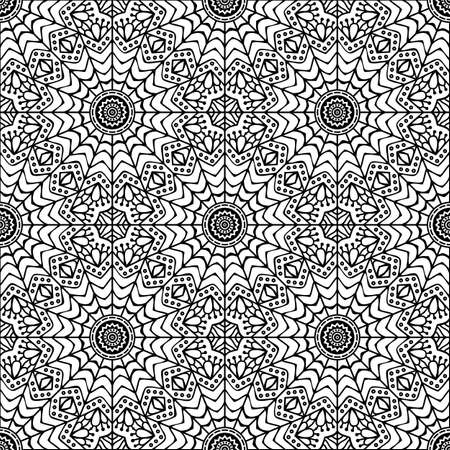 Seamless pattern. Vintage decorative elementsのイラスト素材