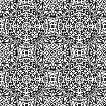 Seamless pattern. Vintage decorative elementsのイラスト素材