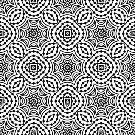 Seamless pattern. Vintage decorative elementsのイラスト素材
